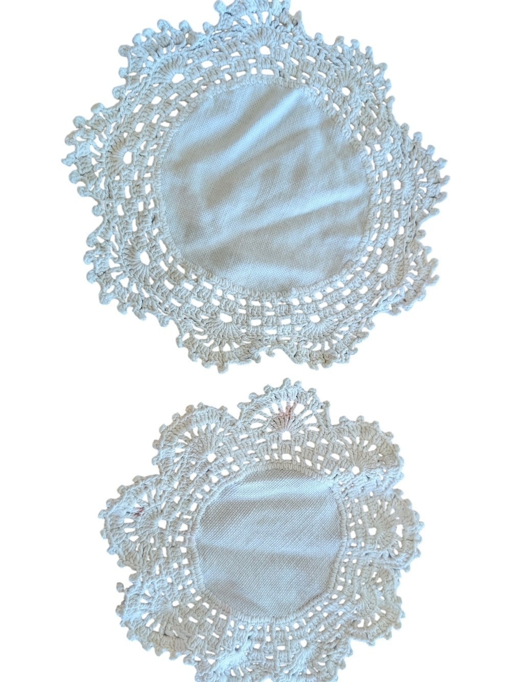 Handmade Crochet Lace Doilies – Set of 2